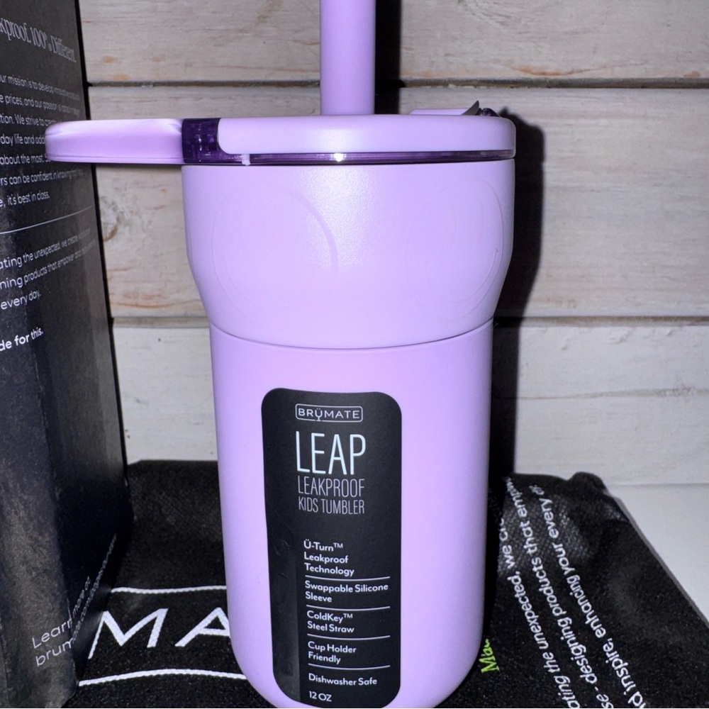 Brumate Leap HAPPY HOUR 12 oz Leakproof Kids Tumbler Limited Ed. New In Box 😃 - Picture 2 of 6